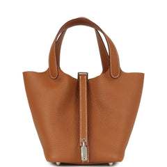 Hermes Picotin Lock 18 Gold Clemence Palladium Hardware