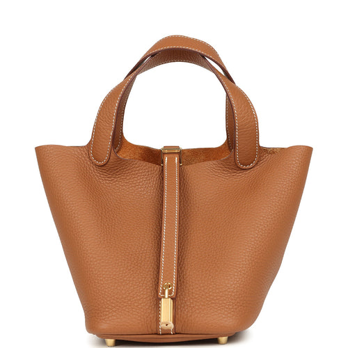 Hermes Picotin Lock 18 Gold Clemence Gold Hardware