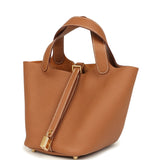 Hermes Picotin Lock 18 Gold Clemence Gold Hardware
