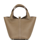 Hermes Picotin Lock 18 Etoupe Clemence Palladium Hardware - Thumbnail View 5