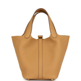 Hermes Picotin Lock 18 Biscuit Clemence Gold Hardware