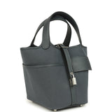 Hermes Picotin Cargo 18 Cargo Gris Misty Toile H Canvas and Swift Palladium Hardware