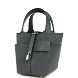 Hermes Picotin Cargo 18 Cargo Gris Misty Toile H Canvas and Swift Palladium Hardware
