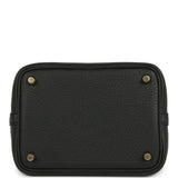 Hermes Picotin Lock 18 Black Clemence Gold Hardware - Thumbnail View 6