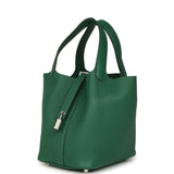 Hermes Picotin Lock 18 Vert Moyen Clemence Palladium Hardware
