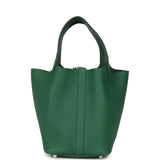 Hermes Picotin Lock 18 Vert Moyen Clemence Palladium Hardware