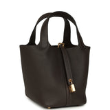 Hermes Picotin Lock 18 Ebene Clemence Gold Hardware