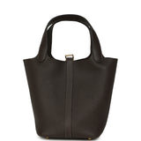 Hermes Picotin Lock 18 Ebene Clemence Gold Hardware