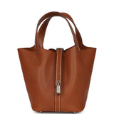 Hermes Picotin Lock 18 Fauve Barenia Faubourg Palladium Hardware