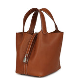 Hermes Picotin Lock 18 Fauve Barenia Faubourg Palladium Hardware