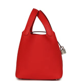 Hermes Picotin Lock 18 Rouge de Coeur Clemence Palladium Hardware