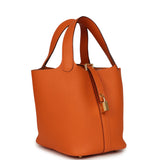 Hermes Picotin Lock 18 Orange Clemence Gold Hardware - Thumbnail View 2