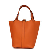 Hermes Picotin Lock 18 Orange Clemence Gold Hardware - Thumbnail View 4