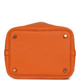 Hermes Picotin Lock 18 Orange Clemence Gold Hardware - Thumbnail View 6
