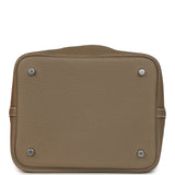 Hermes Picotin Lock 22 Etoupe Clemence Palladium Hardware - Thumbnail View 6