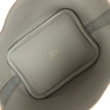 Hermes Micro Picotin Lock 14 Gris Perle Matte Alligator Palladium Hardware