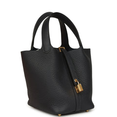 Hermes Picotin Lock 18 Caban Clemence Gold Hardware