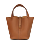 Hermes Picotin Lock 22 Gold Clemence Gold Hardware