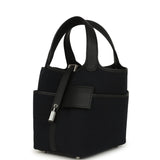 Hermes Picotin Cargo 18 Black Toile Goeland and Swift Palladium Hardware