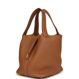 Hermes Picotin Lock 22 Gold Clemence Gold Hardware