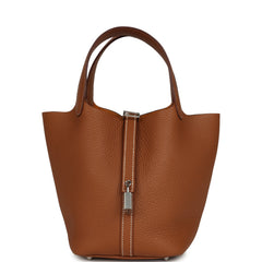 Hermes Picotin Lock 18 Gold Clemence Palladium Hardware