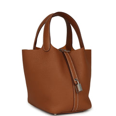 Hermes Picotin Lock 18 Gold Clemence Palladium Hardware