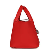 Hermes Picotin Lock 18 Rouge Radieux Clemence Palladium Hardware - Thumbnail View 4