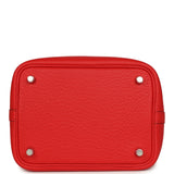 Hermes Picotin Lock 18 Rouge Radieux Clemence Palladium Hardware - Thumbnail View 6