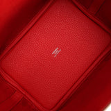 Hermes Picotin Lock 18 Rouge Radieux Clemence Palladium Hardware - Thumbnail View 7