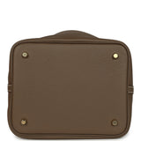 Hermes Picotin Lock 22 Etoupe Clemence Gold Hardware - Thumbnail View 6