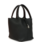Hermes Picotin 22 Black Clemence and Matte Alligator Touch Palladium Hardware
