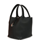Hermes Picotin 22 Black Clemence and Matte Alligator Touch Palladium Hardware