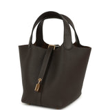 Hermes Picotin Lock 18 Ebene Clemence Gold Hardware