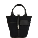 Hermes Picotin Cargo 18 Black Toile Goeland and Swift Palladium Hardware - Thumbnail View 1