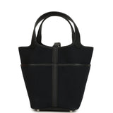 Hermes Picotin Cargo 18 Black Toile Goeland and Swift Palladium Hardware - Thumbnail View 5