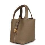 Hermes Picotin Lock 18 Etoupe Clemence Gold Hardware