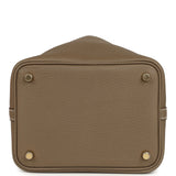 Hermes Picotin Lock 18 Etoupe Clemence Gold Hardware