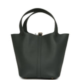 Hermes Picotin Lock 22 Vert Mangrove Clemence Gold Hardware