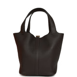 Hermes Picotin Lock 22 Ebene Clemence Gold Hardware