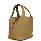 Hermes Picotin Lock 22 Dune Clemence Palladium Hardware