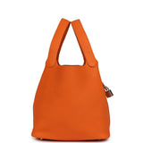 Hermes Picotin Lock 22 Orange Clemence Palladium Hardware