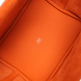Hermes Picotin Lock 22 Orange Clemence Palladium Hardware