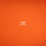 Hermes Picotin Lock 22 Orange Clemence Palladium Hardware