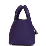 Hermes Picotin Lock 18 Purple Clemence Palladium Hardware