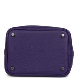 Hermes Picotin Lock 18 Purple Clemence Palladium Hardware