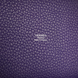 Hermes Picotin Lock 18 Purple Clemence Palladium Hardware