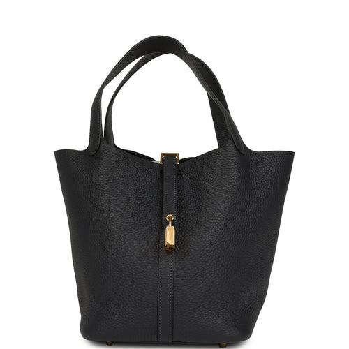 Hermes Picotin Lock 22 Caban Clemence Gold Hardware