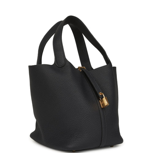 Hermes Picotin Lock 22 Caban Clemence Gold Hardware