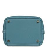 Hermes Picotin Lock 18 Blue Jean Clemence Gold Hardware - Thumbnail View 6