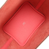 Hermes Picotin Lock 18 Rose Azalee Clemence Palladium Hardware